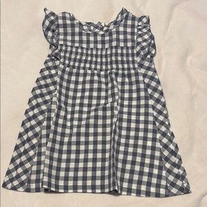 Gray Ruffled Smocked Sundress Sleeveless